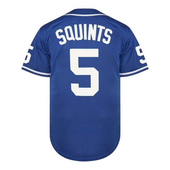 Sandlot Baseball Jersey Squints #5 Dodger Blue Stitched Men's - Picture 3 of 6